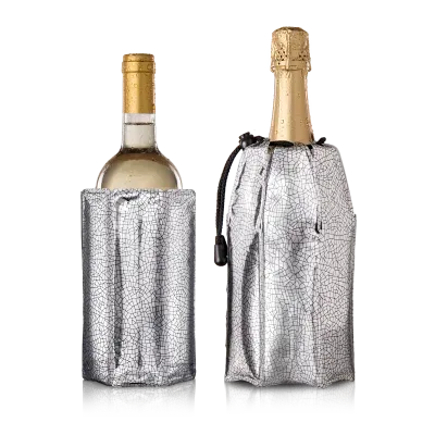 Vacu Vin Active Coolers Wine & Champagne Silver refrigeranti argento