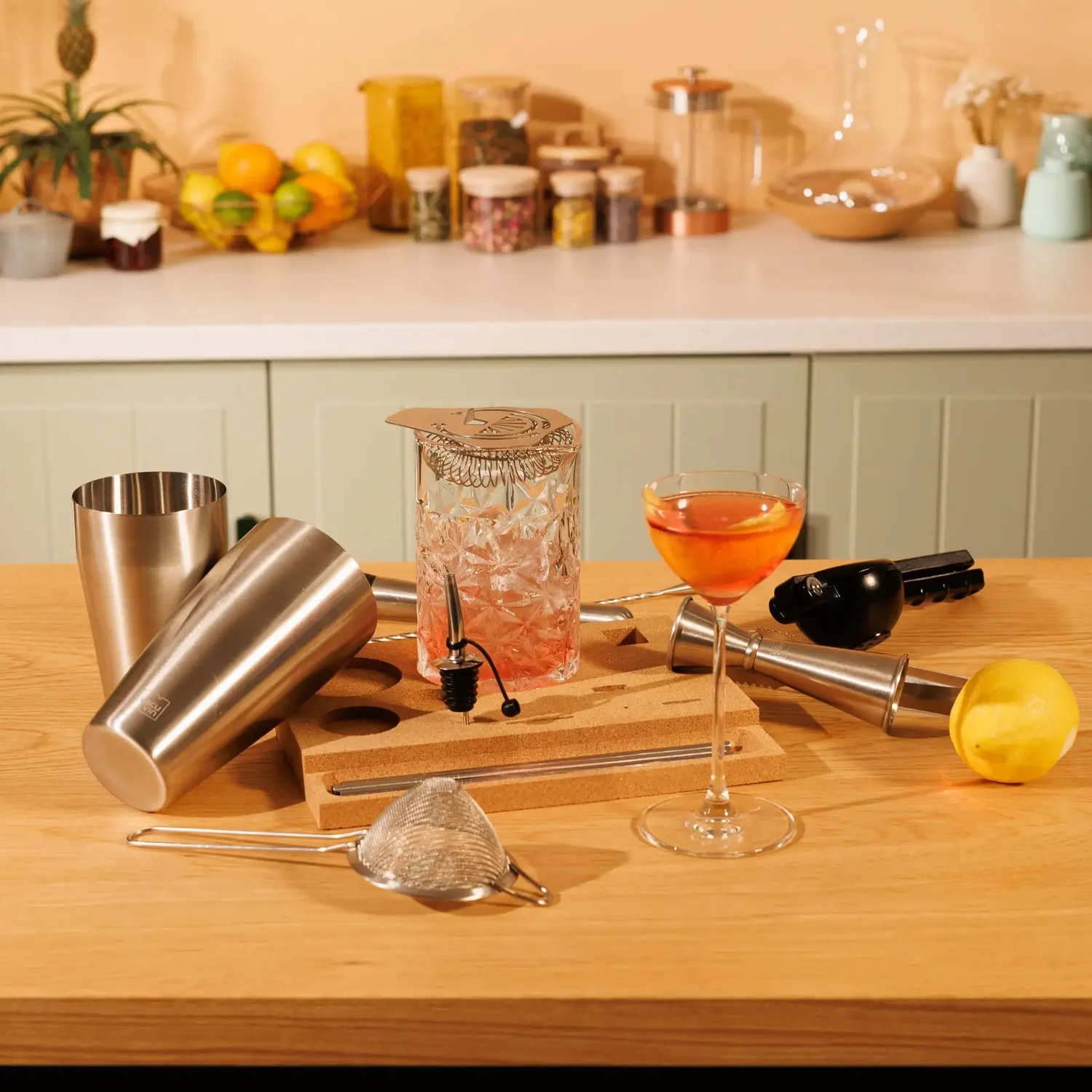 Vacuvin Bar in a Box Master Set Cocktail Acciaio 16 pezzi
