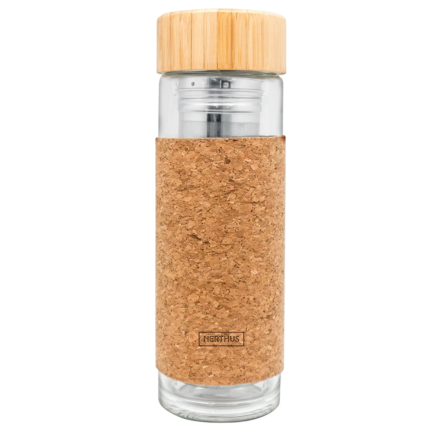 VinBouquet bottiglia termica 300 ml con infusore e tappo di sughero