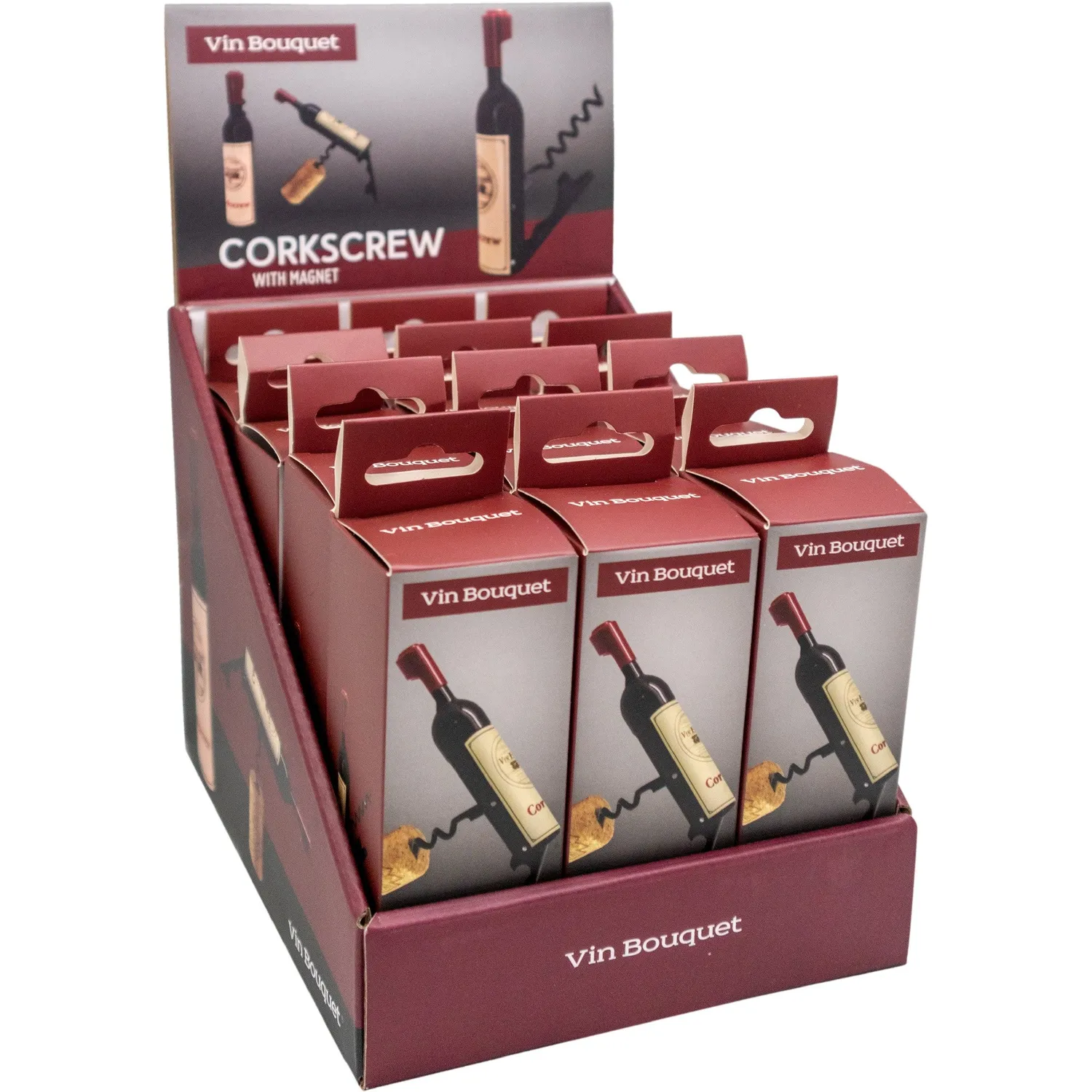 VinBouquet Cavatappi Bottiglia Vino magnetico con calamita