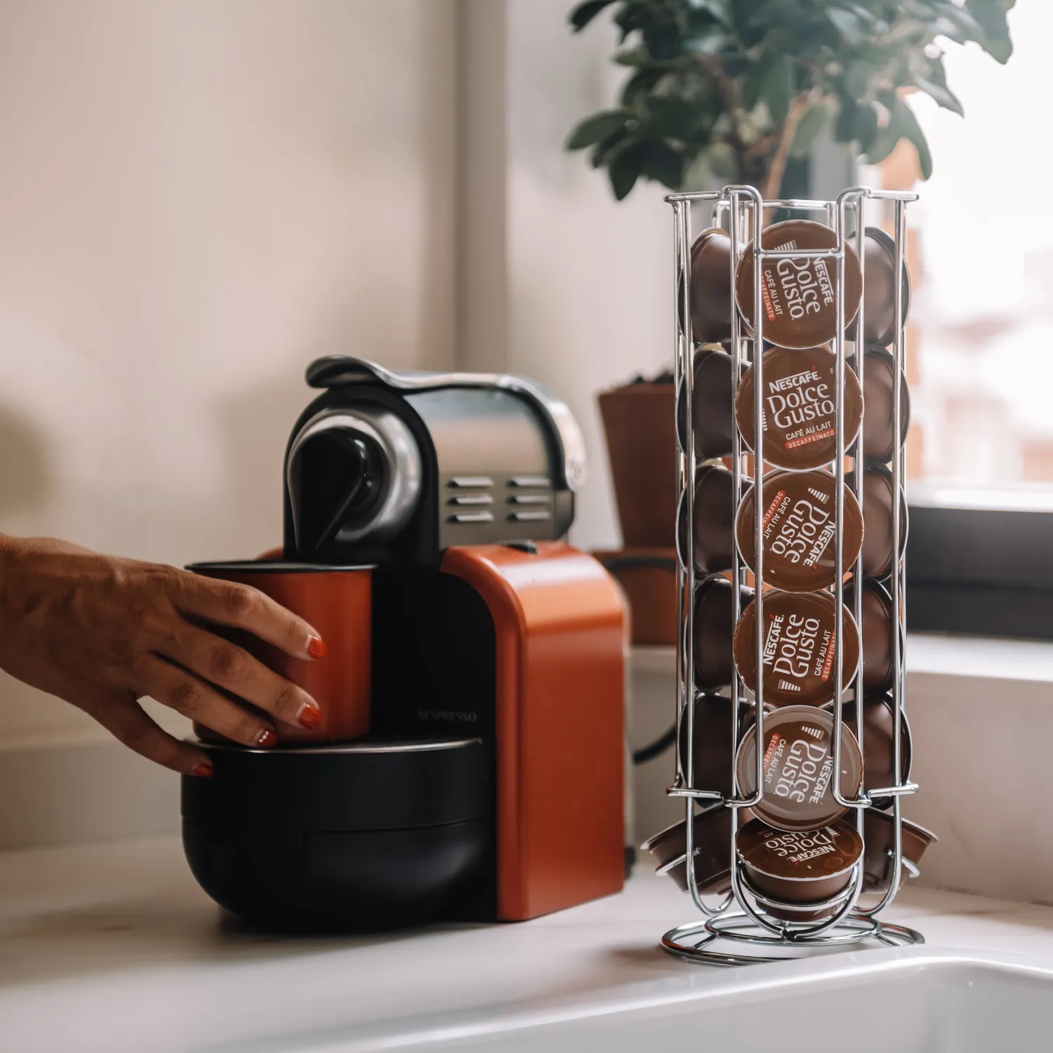 VinBouquet Supporto Capsule in Acciaio Inox 18 Capsule
