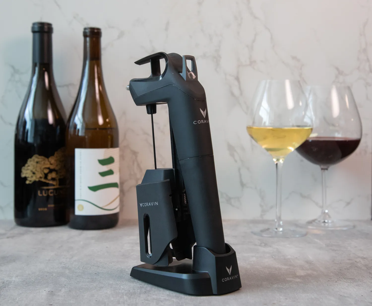 Coravin base nera universale alluminio Timeless Pivot