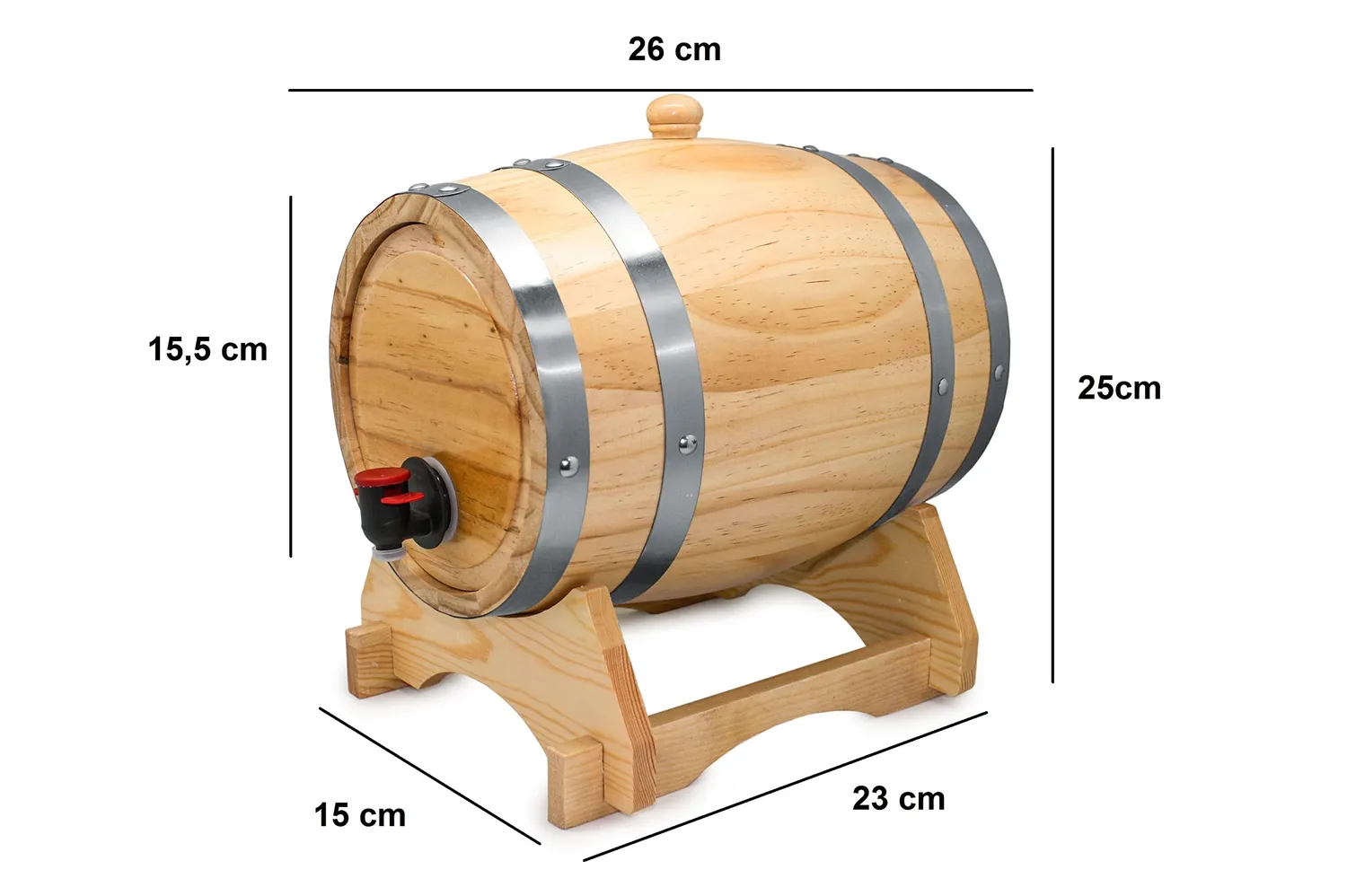 Vin Bouquet FIA 340 barile vino legno 3 litri