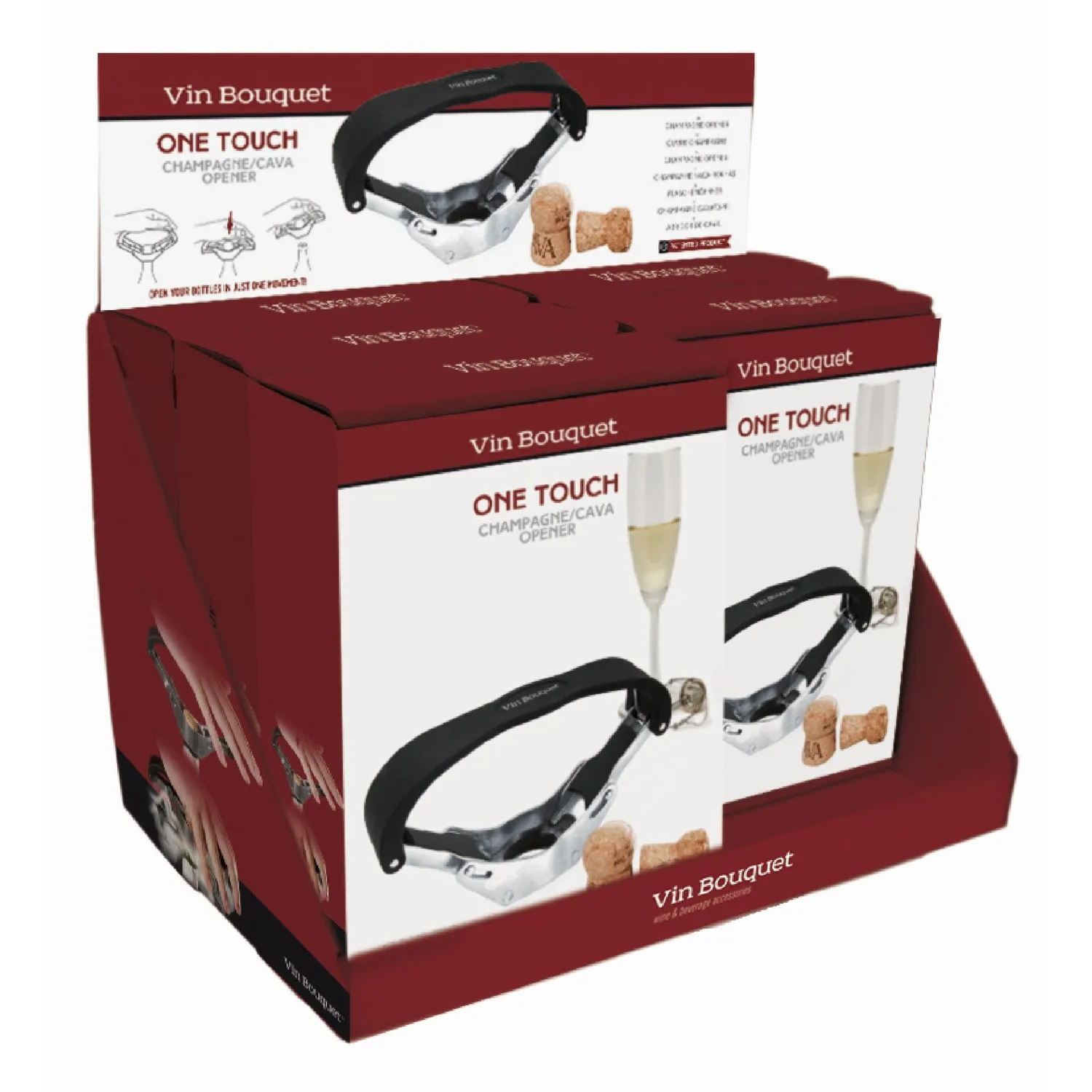 VinBouquet One Touch apribottiglie spumante brevettato
