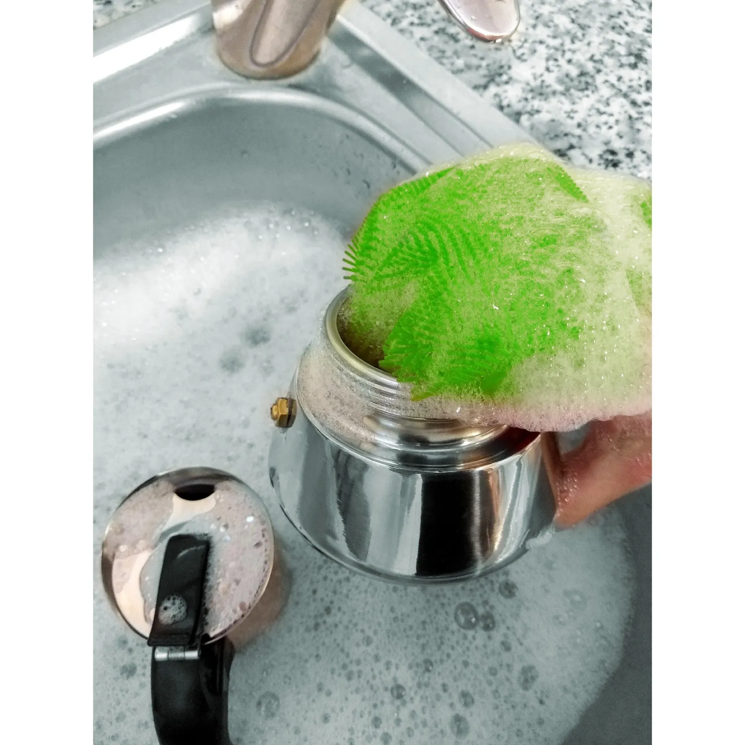 VinBouquet guanto spugna in silicone multifunzione a doppia faccia