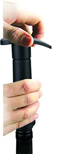 Vin Bouquet FIC 077 pompa sottovuoto manuale nera con 2 tappi