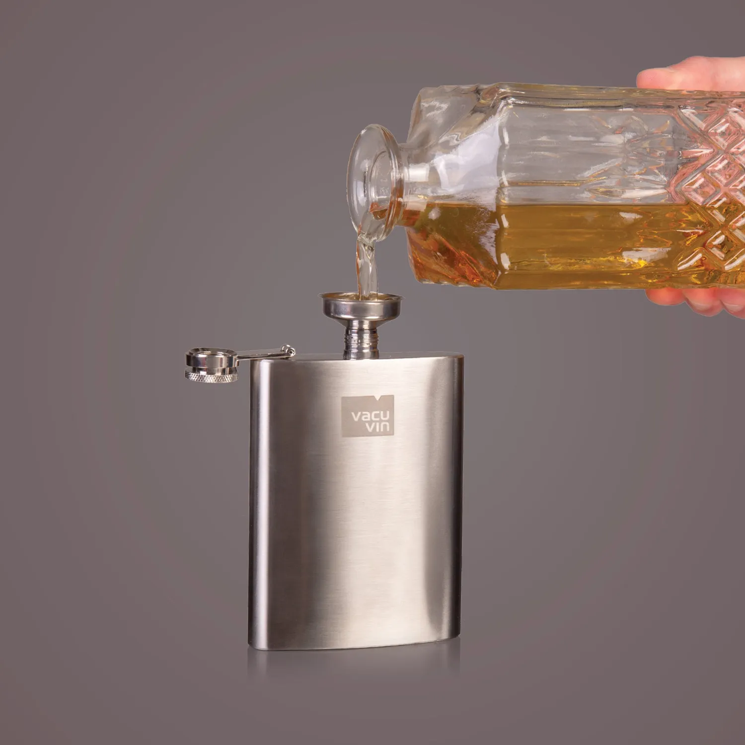 Vacuvin Hip Flask fiaschetta acciaio inox tascabile