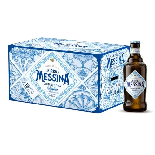 Messina Cristalli di Sale lager 15 bottiglie da 50 cl