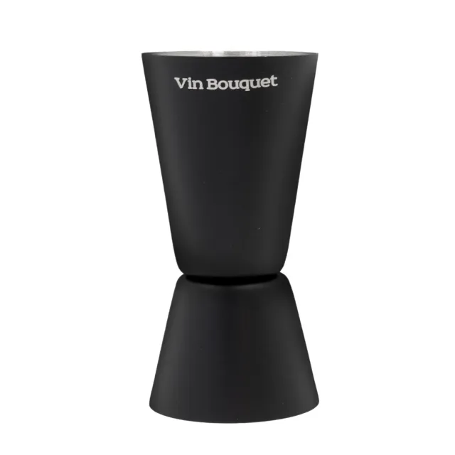 VinBouquet Jigger nero 50/25 ml in acciaio inox