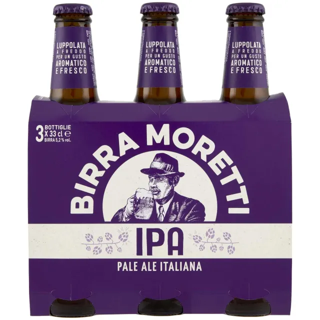 Birra Moretti IPA Birra 3x33 cl Luppolata a Freddo