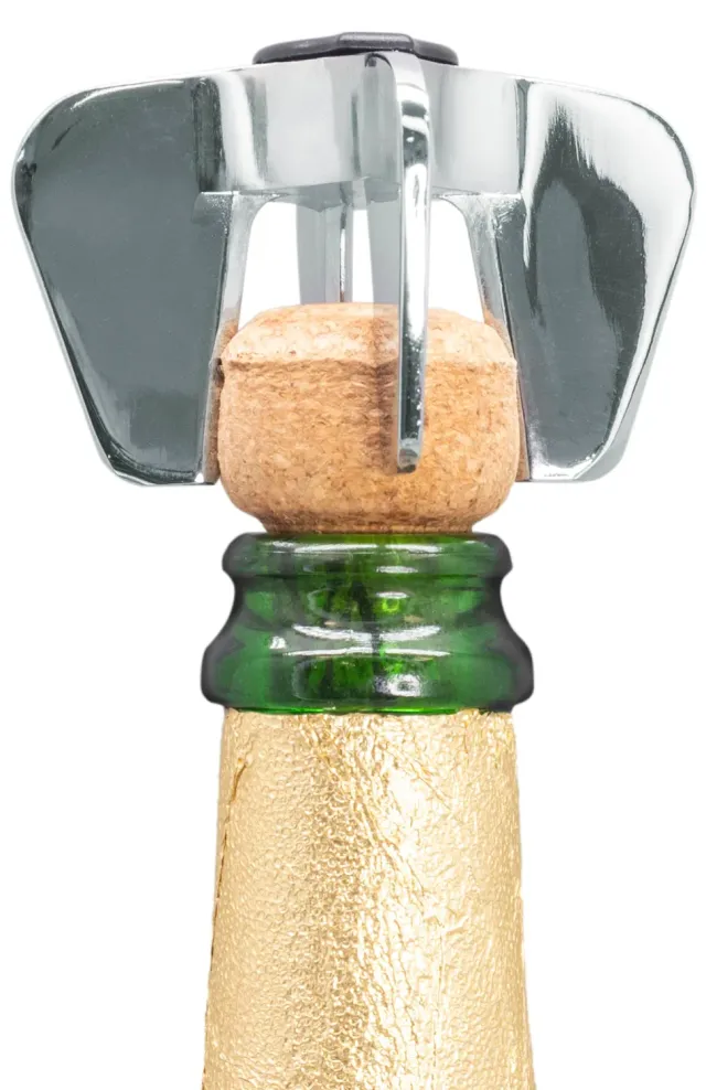 Vin Bouquet apribottiglie per Champagne e spumante cromato