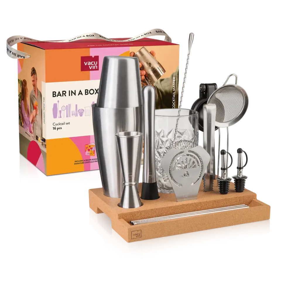 Vacuvin Bar in a Box Maitre set cocktail 16 pezzi