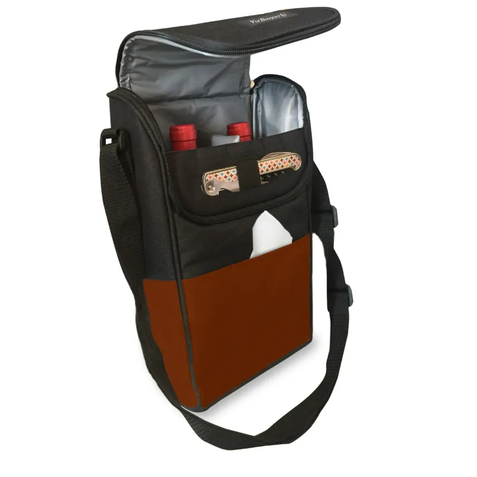 VinBouquet Borsa Termica 2 Bottiglie con Tracolla