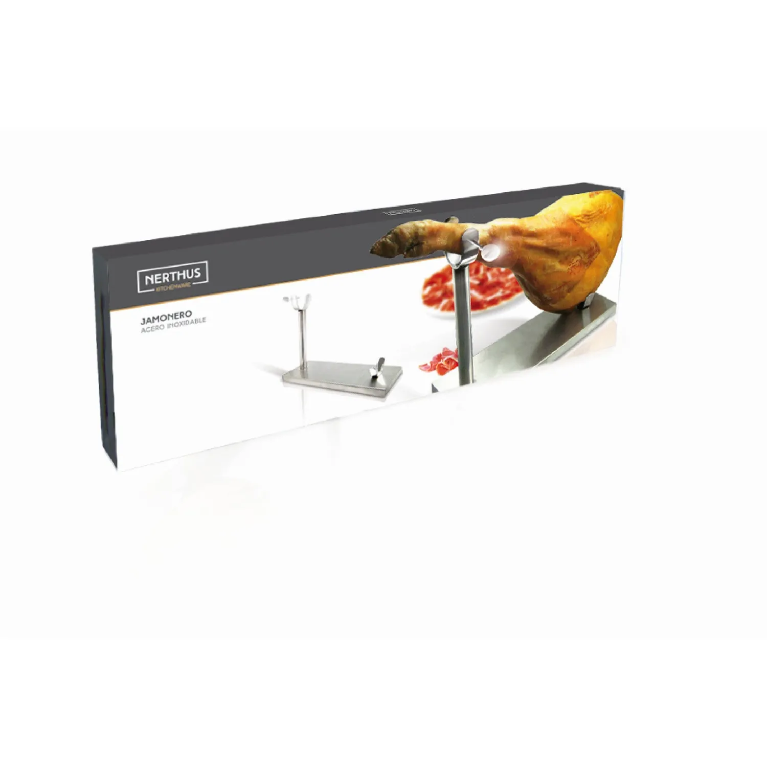 VinBouquet supporto per prosciutto in acciaio inox smontabile