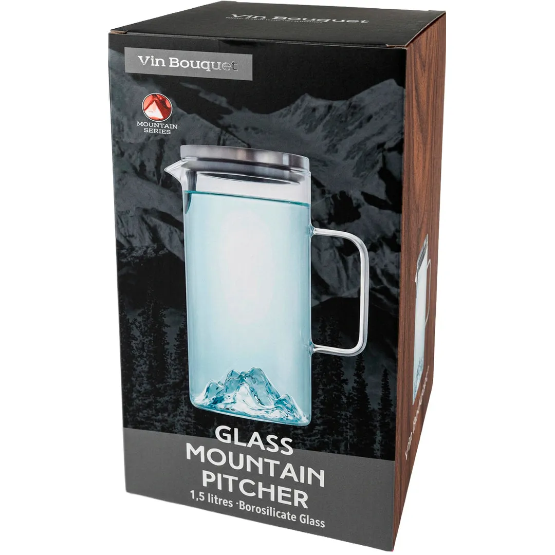 VinBouquet Mountain Series caraffa in vetro 1,5 L con montagna