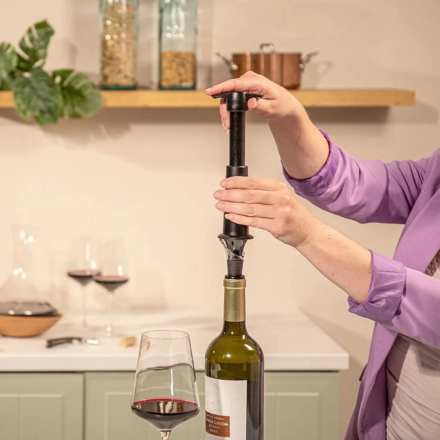 Vacuvin Elegant set vino 5 pezzi regalo apri raffredda