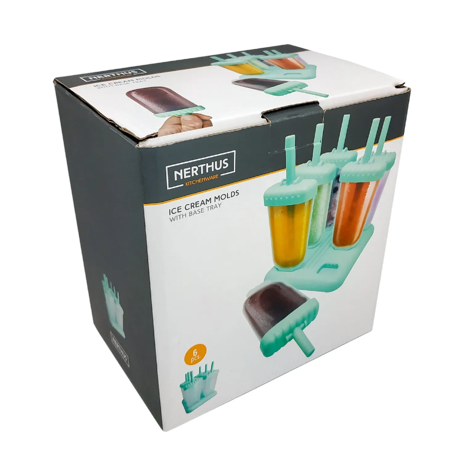 VinBouquet Stampo Gelati 6 Pezzi con Base Supporto