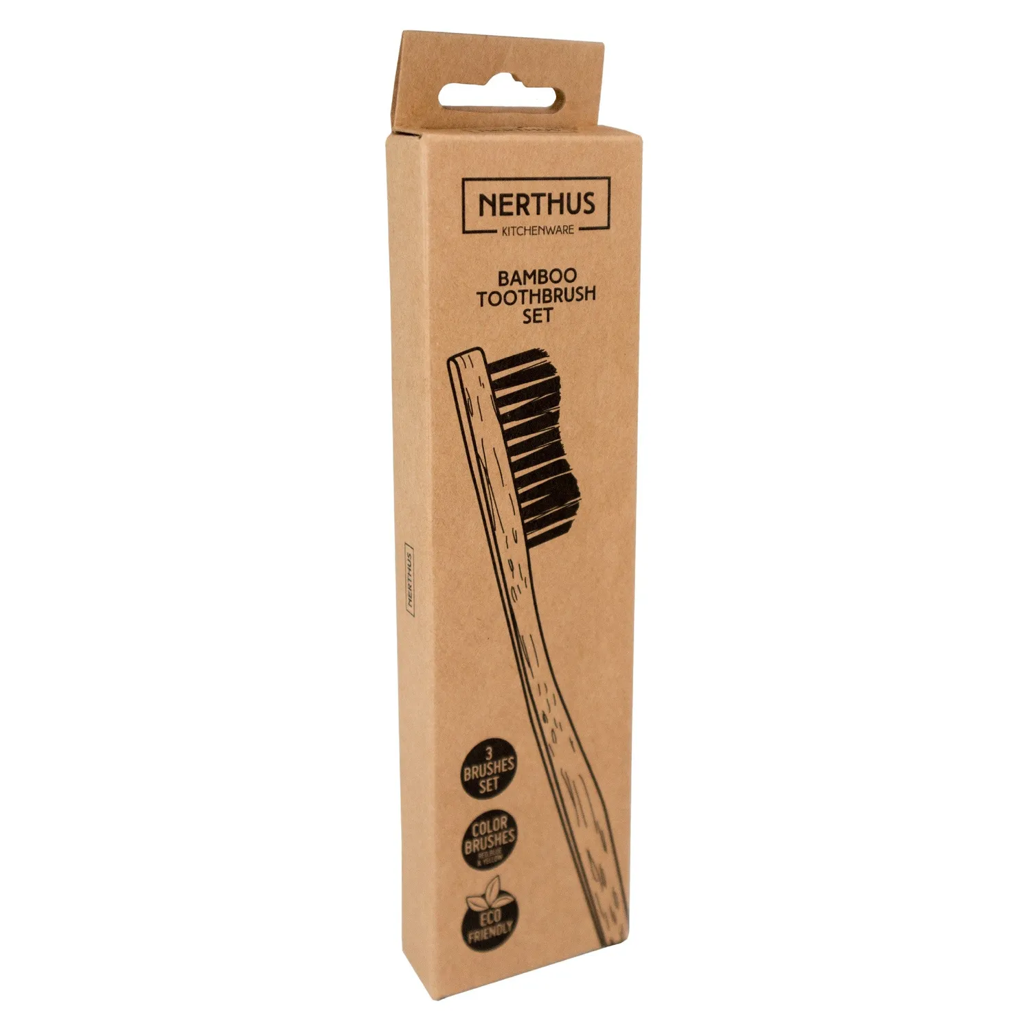 VinBouquet Spazzolini Bambù Set 3 Pezzi Ecologici