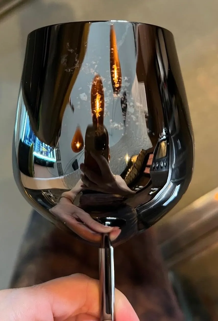 Wotor calici da vino acciaio inox 4x540ml infrangibili