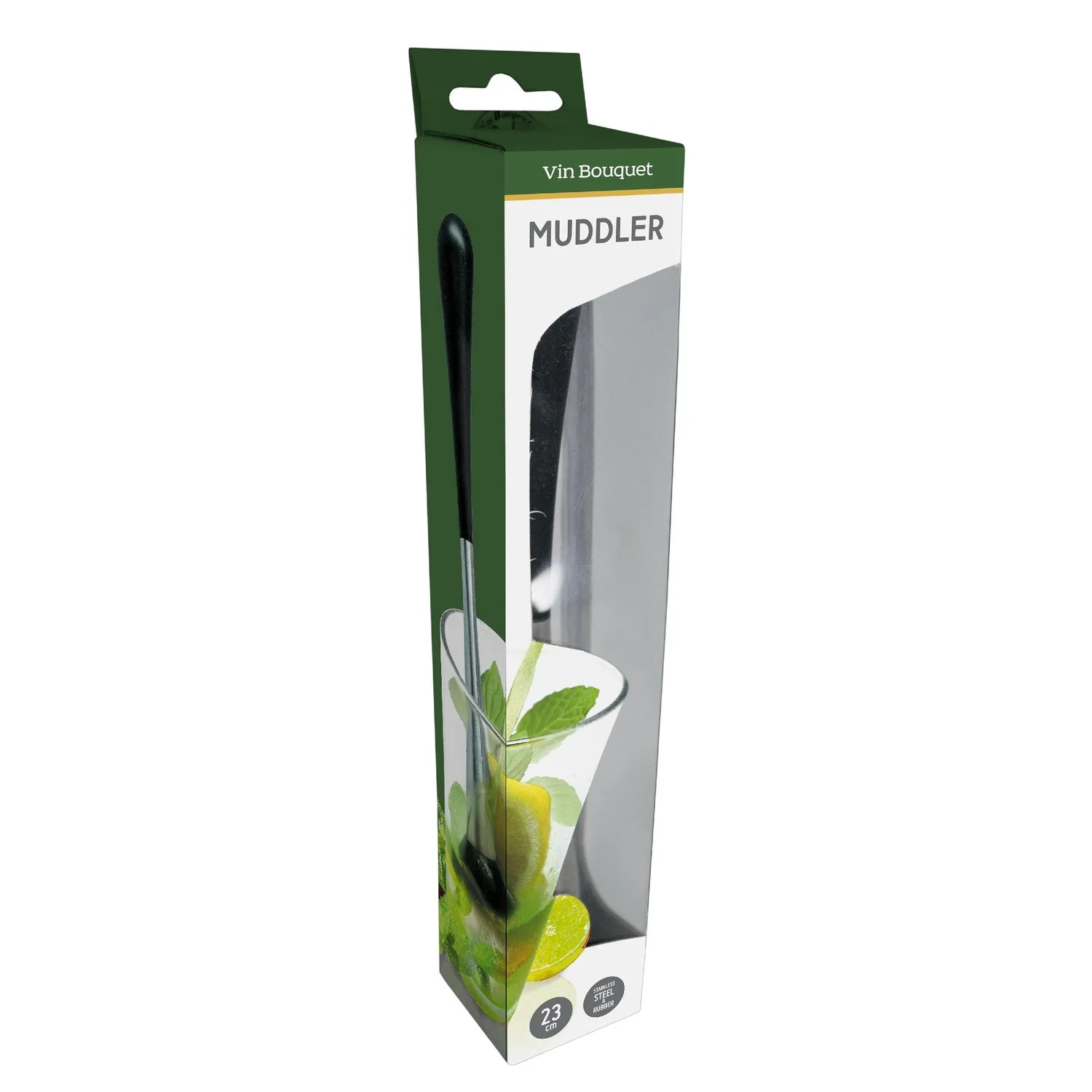 VinBouquet Pestello Cocktail Acciaio con Base Gomma
