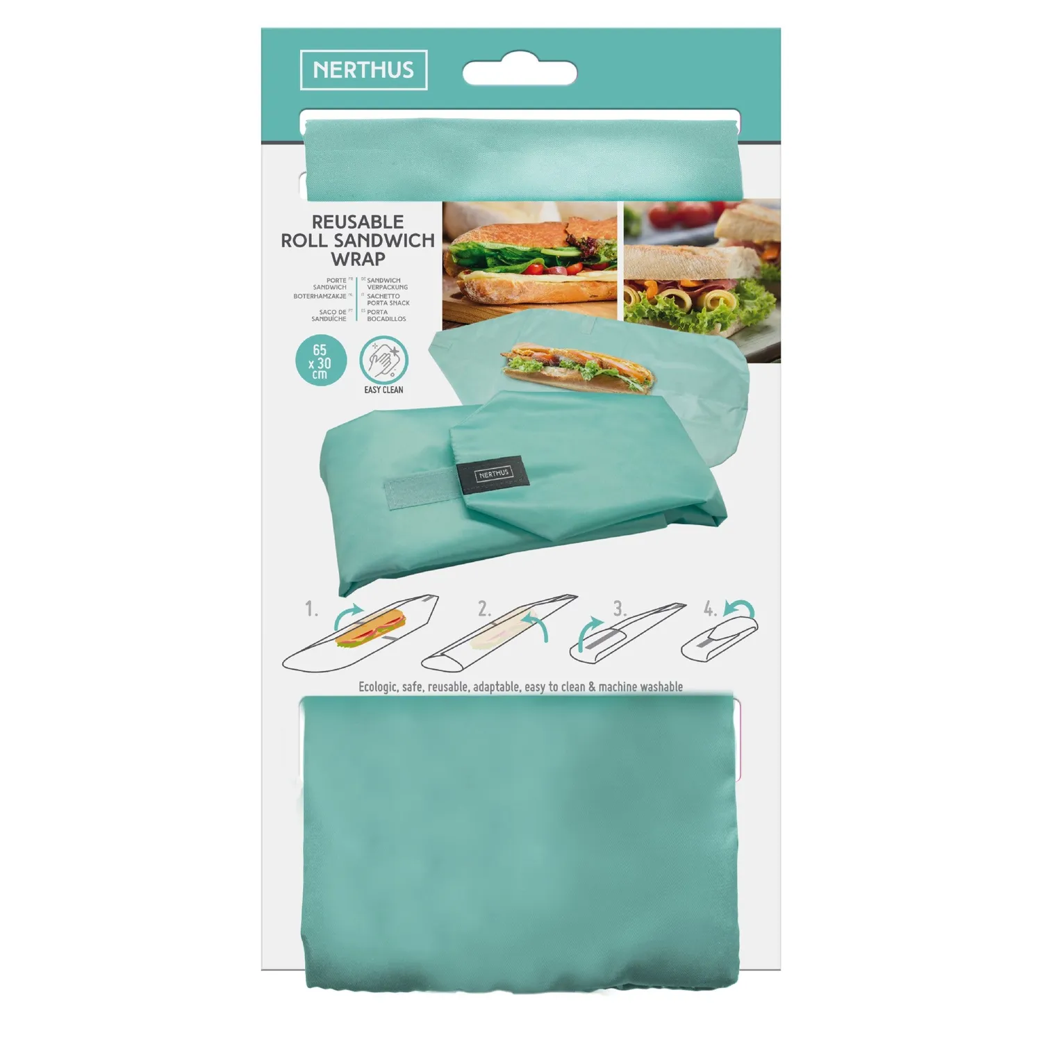 VinBouquet Porta Panino XL Busta Riutilizzabile Regolabile