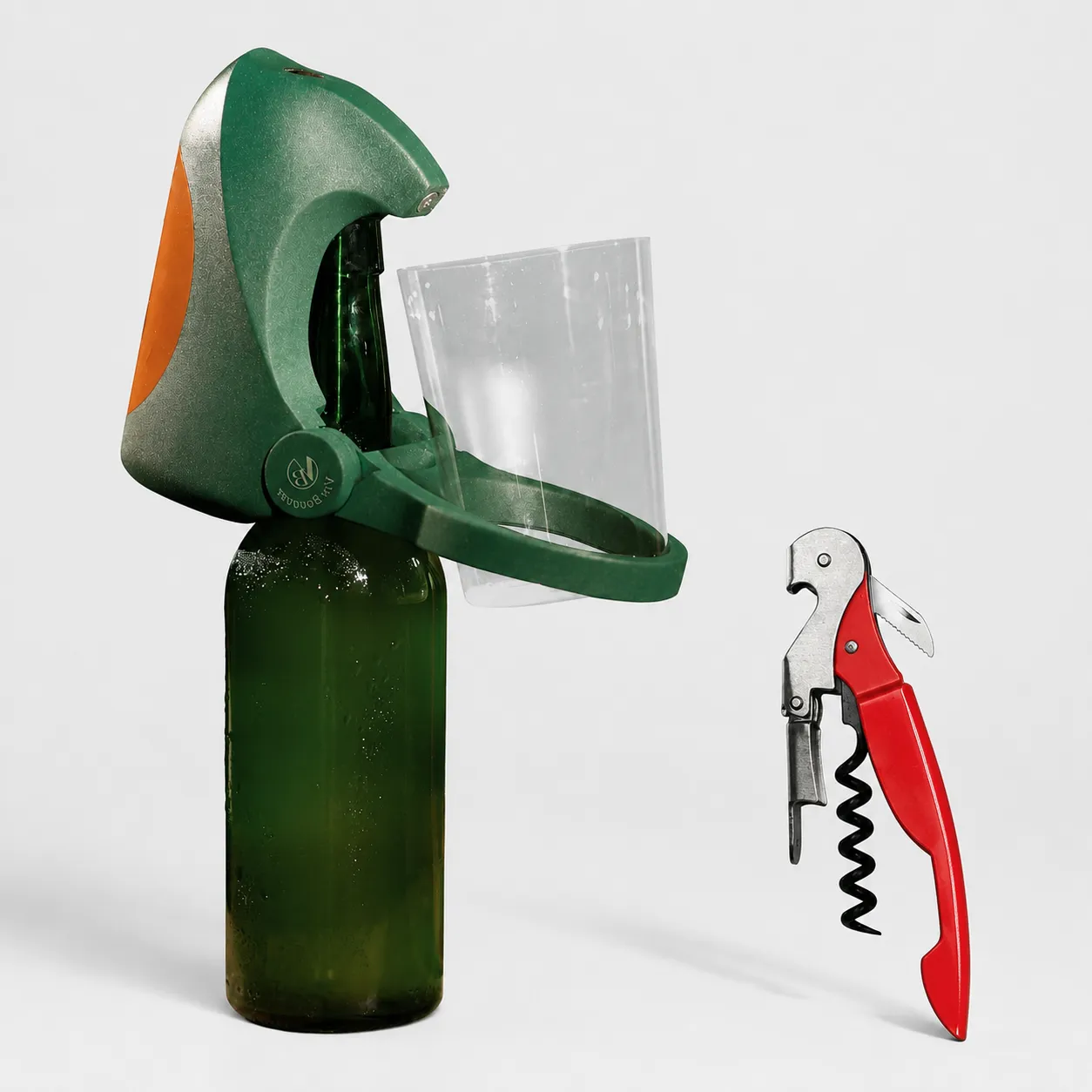VinBouquet set versatore elettrico per sidro e cavatappi professionale a 2 tempi