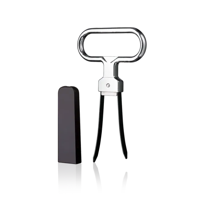 Vacuvin apribottiglie a lame vino vecchio acciaio con custodia