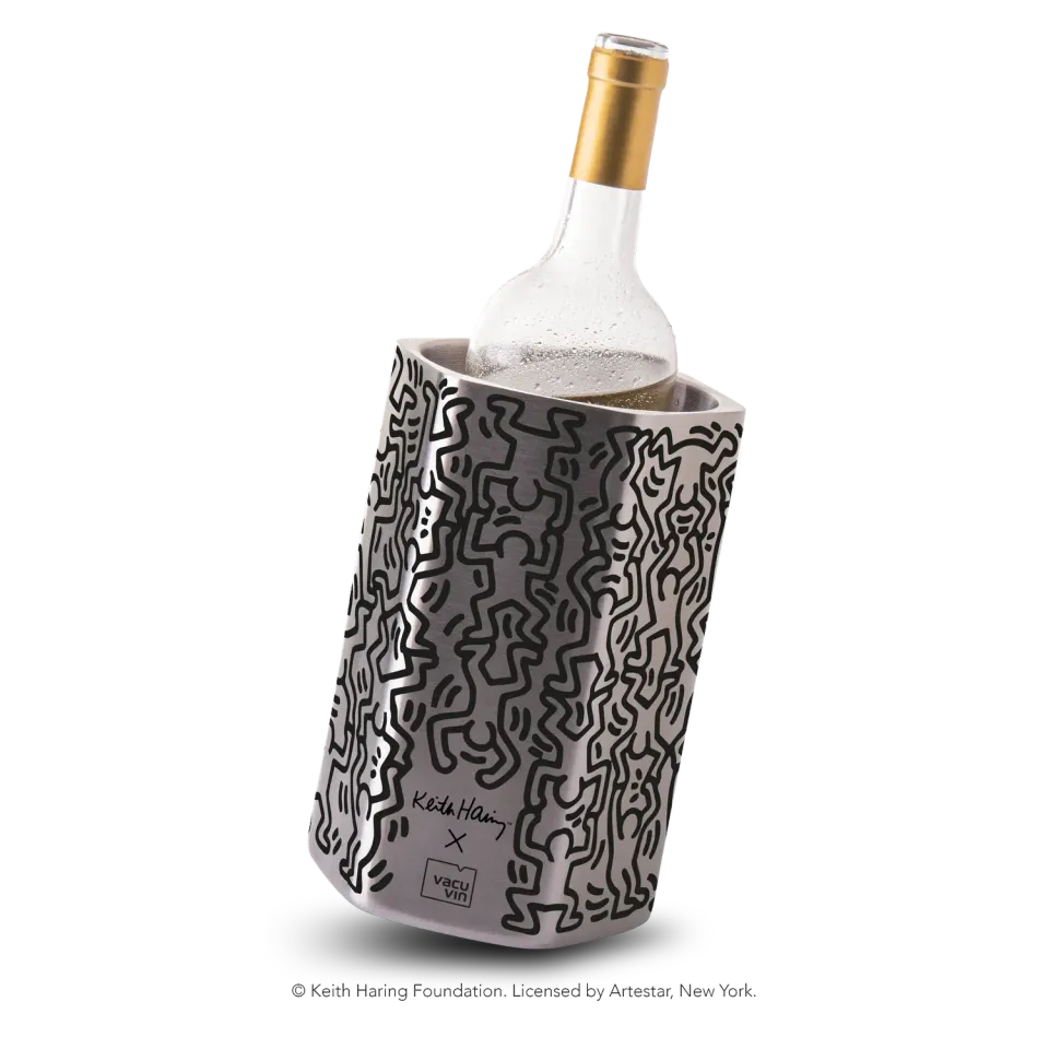 Vacuvin Hive Keith Haring raffreddabottiglie acciaio inox