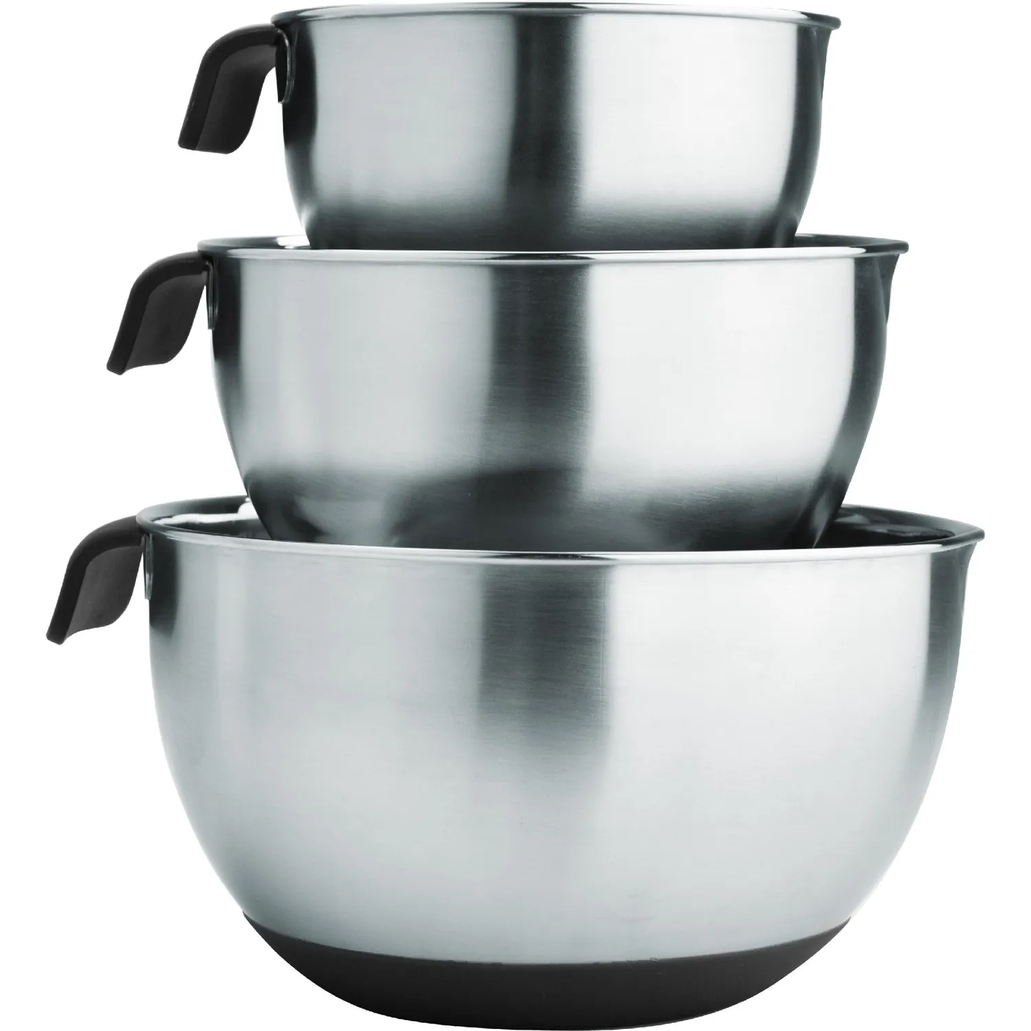 VinBouquet Set di 3 ciotole in acciaio inox antiscivolo