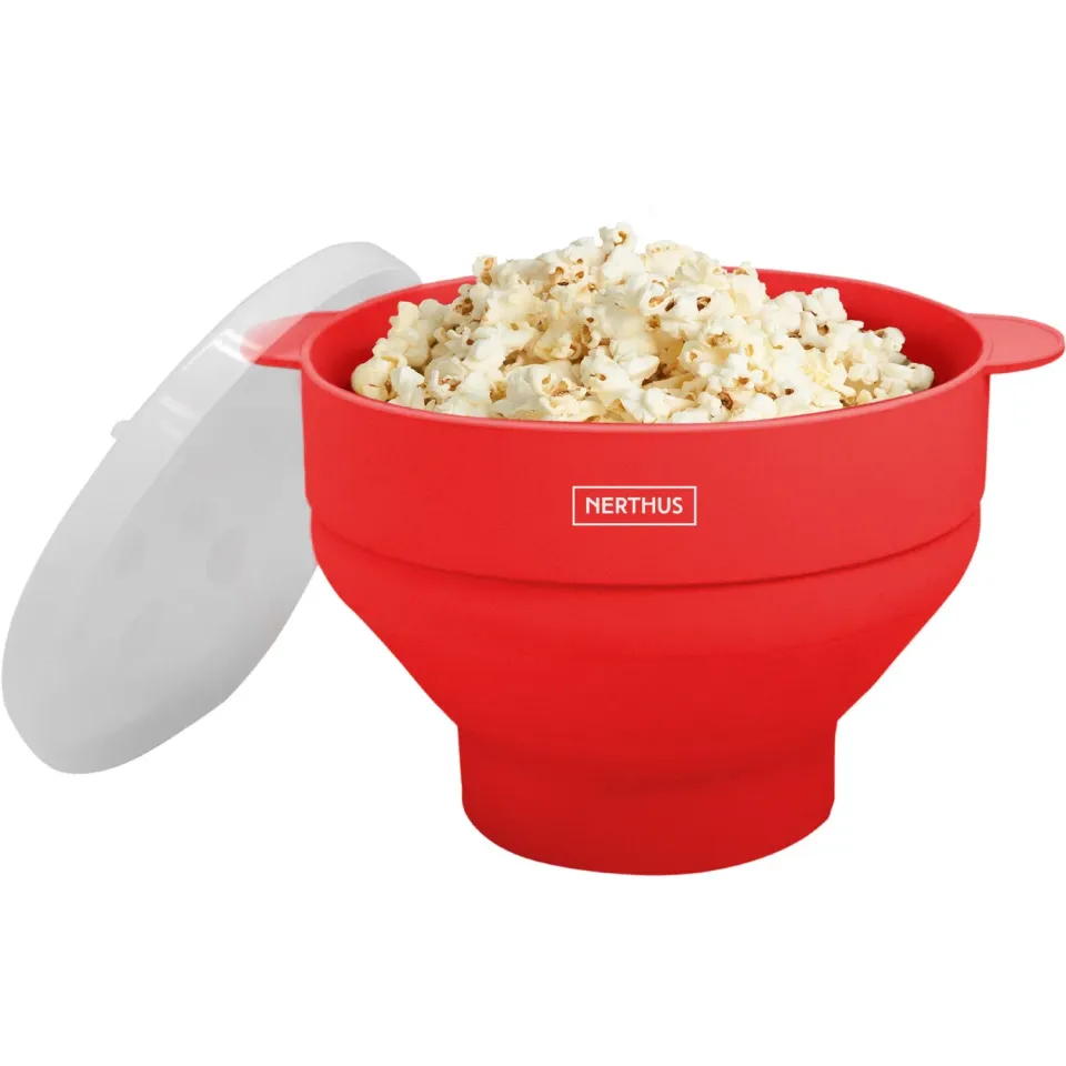 VinBouquet Contenitore Silicone Popcorn Microonde Pieghevole