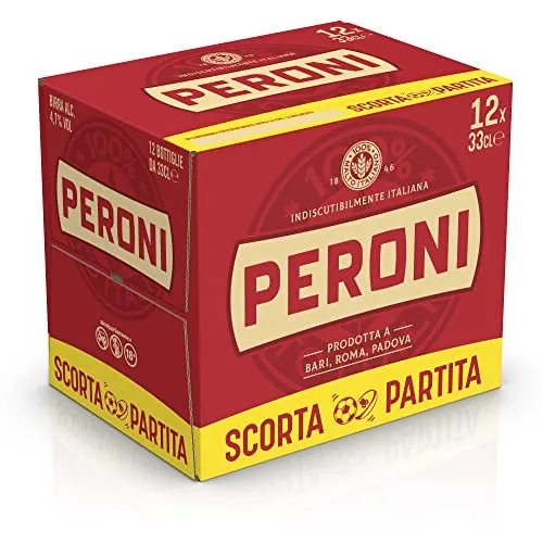 Peroni Lager Birra 12x33cl 4.7% malto italiano