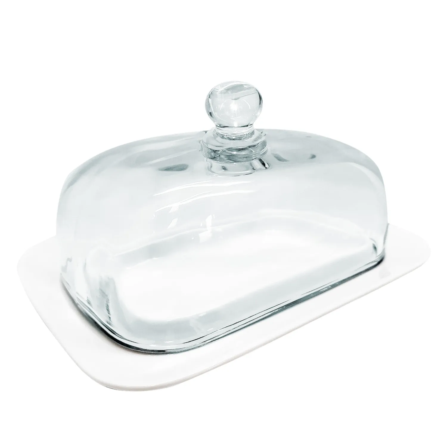 VinBouquet Burriera Porcellana con Coperchio Vetro
