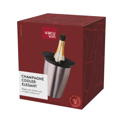 Vacuvin Elegant cooler champagne acciaio con manicotto 0,7-1 L