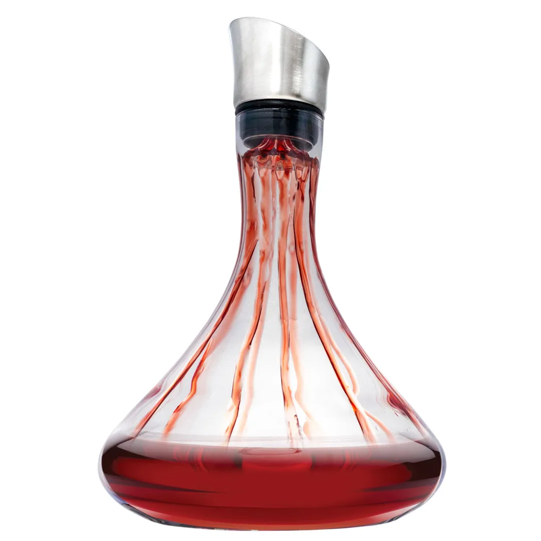 VinBouquet Set Essenziale Vino Decanter 4 Pezzi