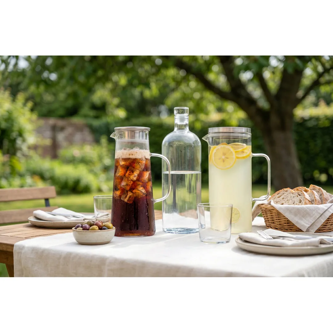 VinBouquet Brocca in vetro con manico e coperchio 1,4 L