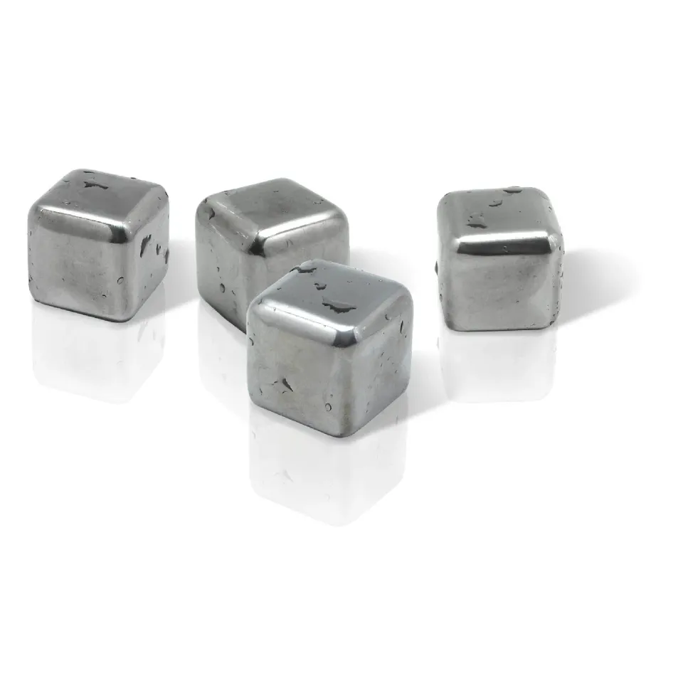 VinBouquet Cubetti Refrigeranti Acciaio Inox 4 Pezzi