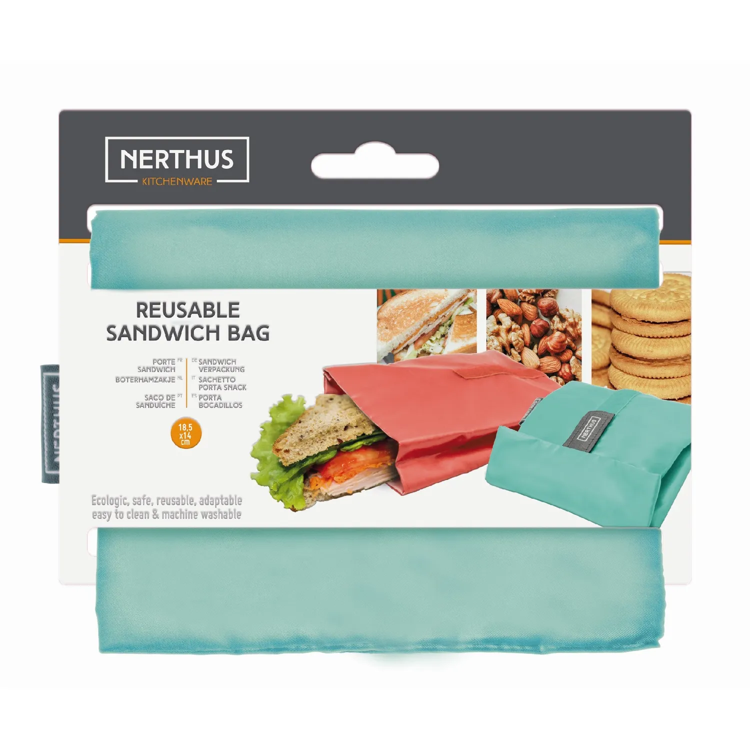VinBouquet Borsa Panino Pieghevole Porta Panino Riutilizzabile