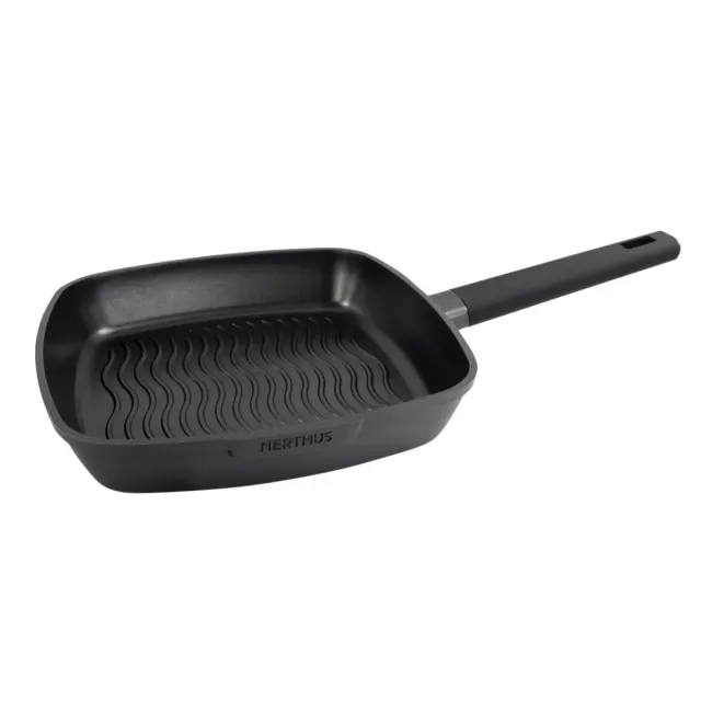 VinBouquet Nerthus Padella Grill Antiaderente 28 cm Titanio