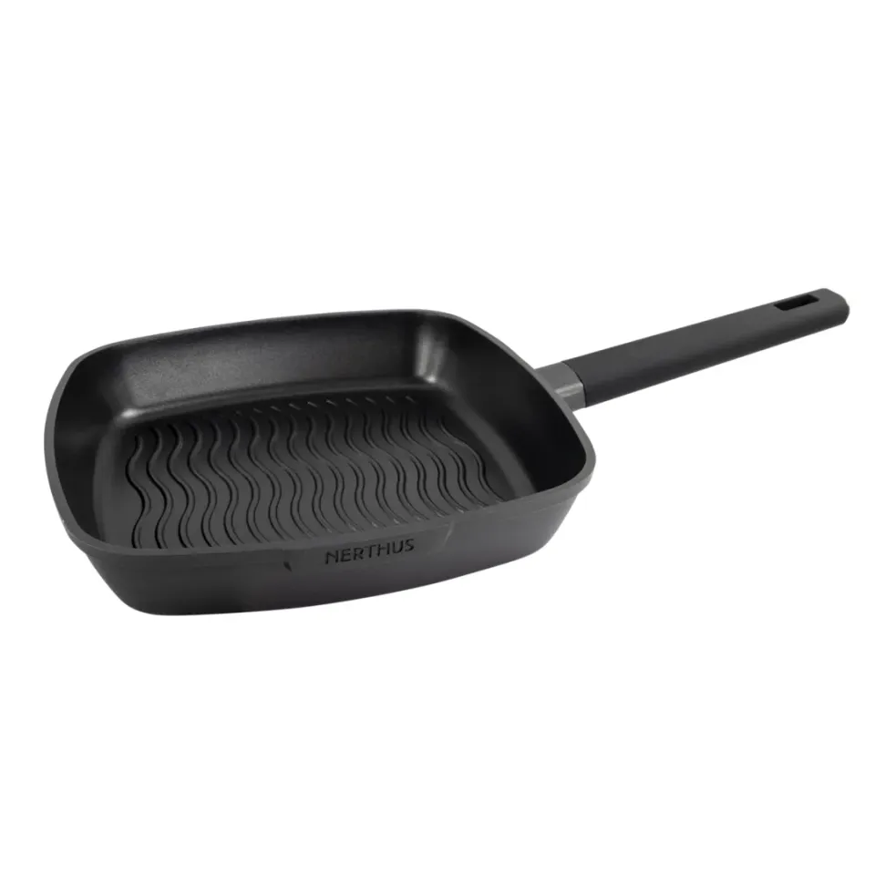 VinBouquet Nerthus Padella Grill Antiaderente 28 cm Titanio