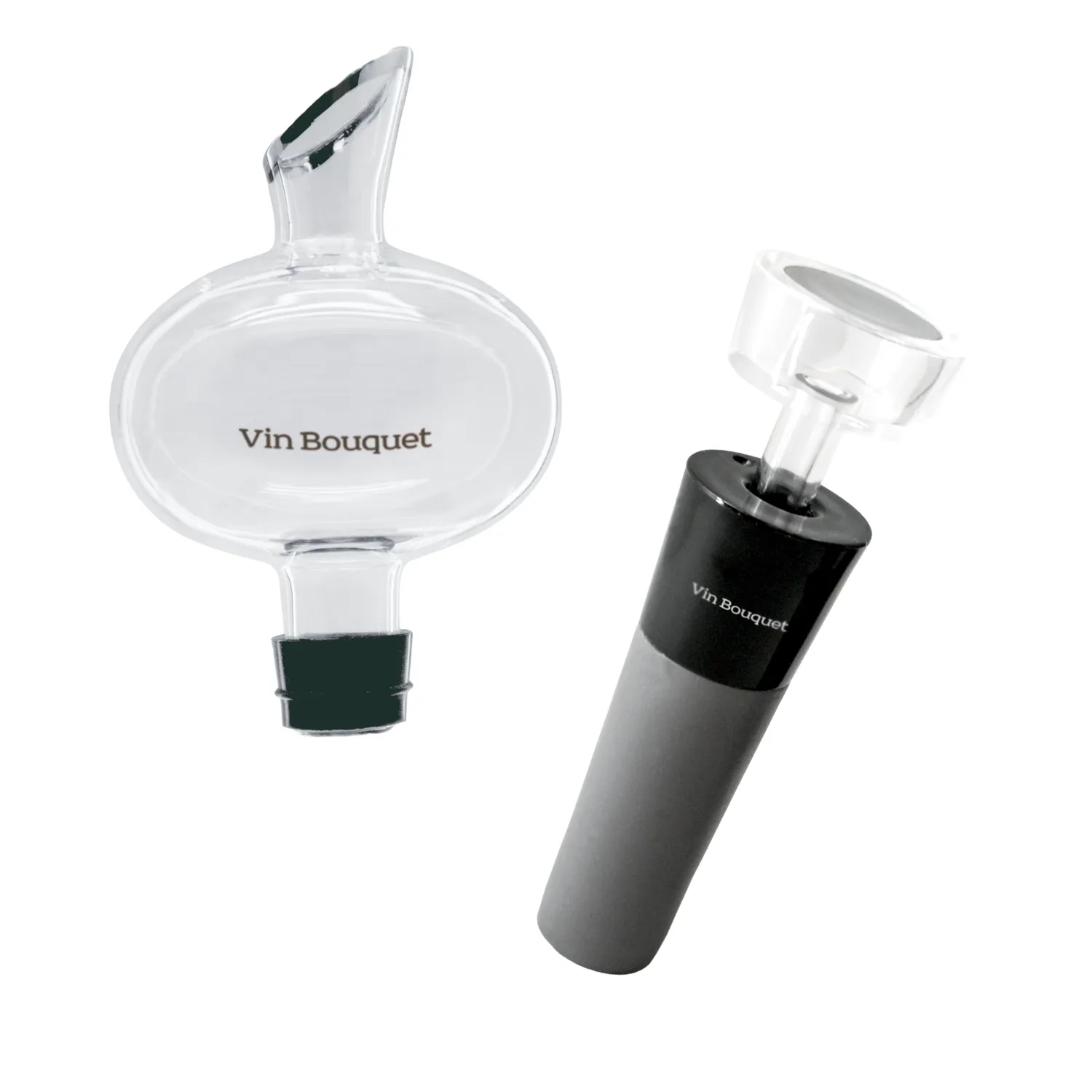 VinBouquet Set Aeratore Vino + Tappo Sottovuoto 2 Pezzi