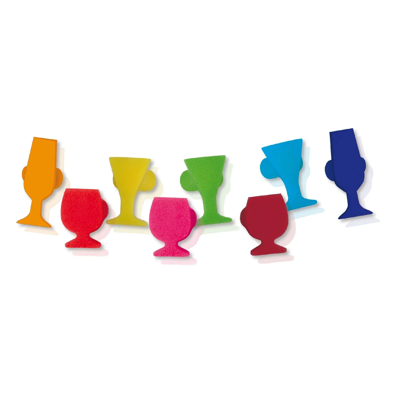 VinBouquet segnabicchieri in silicone set 8 pezzi