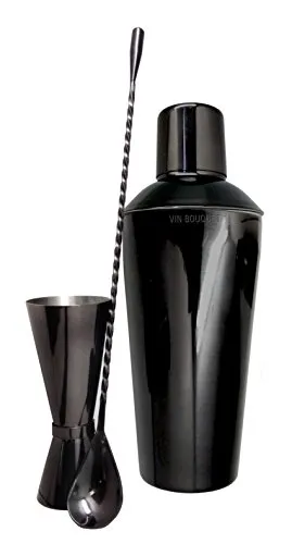 Vin Bouquet FIM 223 set cocktail nero in acciaio inox