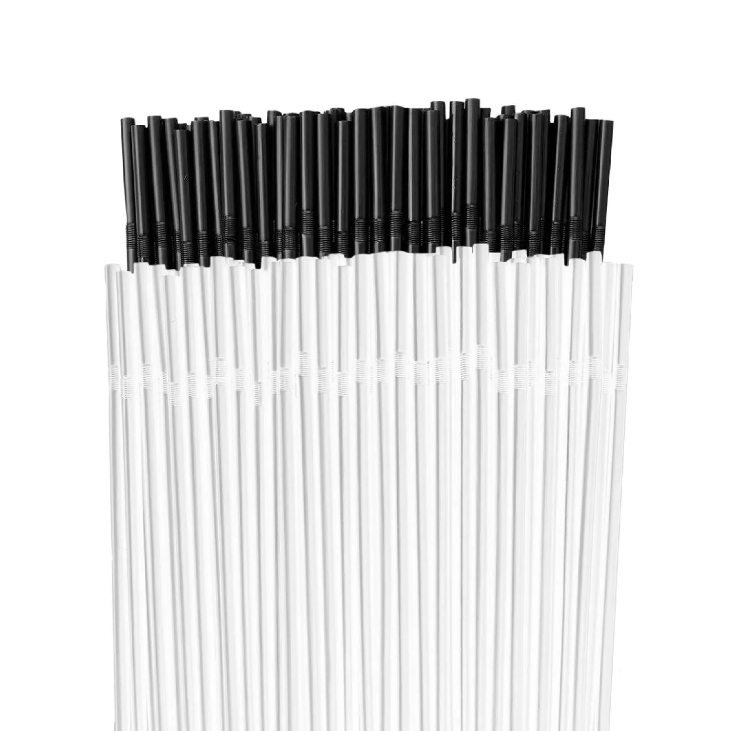 VinBouquet cannucce compostabili PLA 150 pezzi bianco e nero