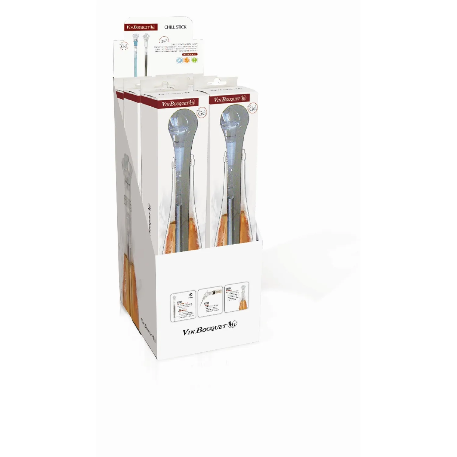 VinBouquet Chillstick Metallo Raffredda Vino 3in1