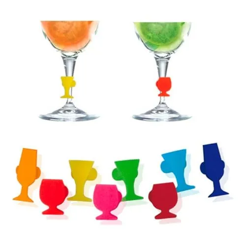 Vin Bouquet FIA 029 segnabicchieri 8 pezzi silicone
