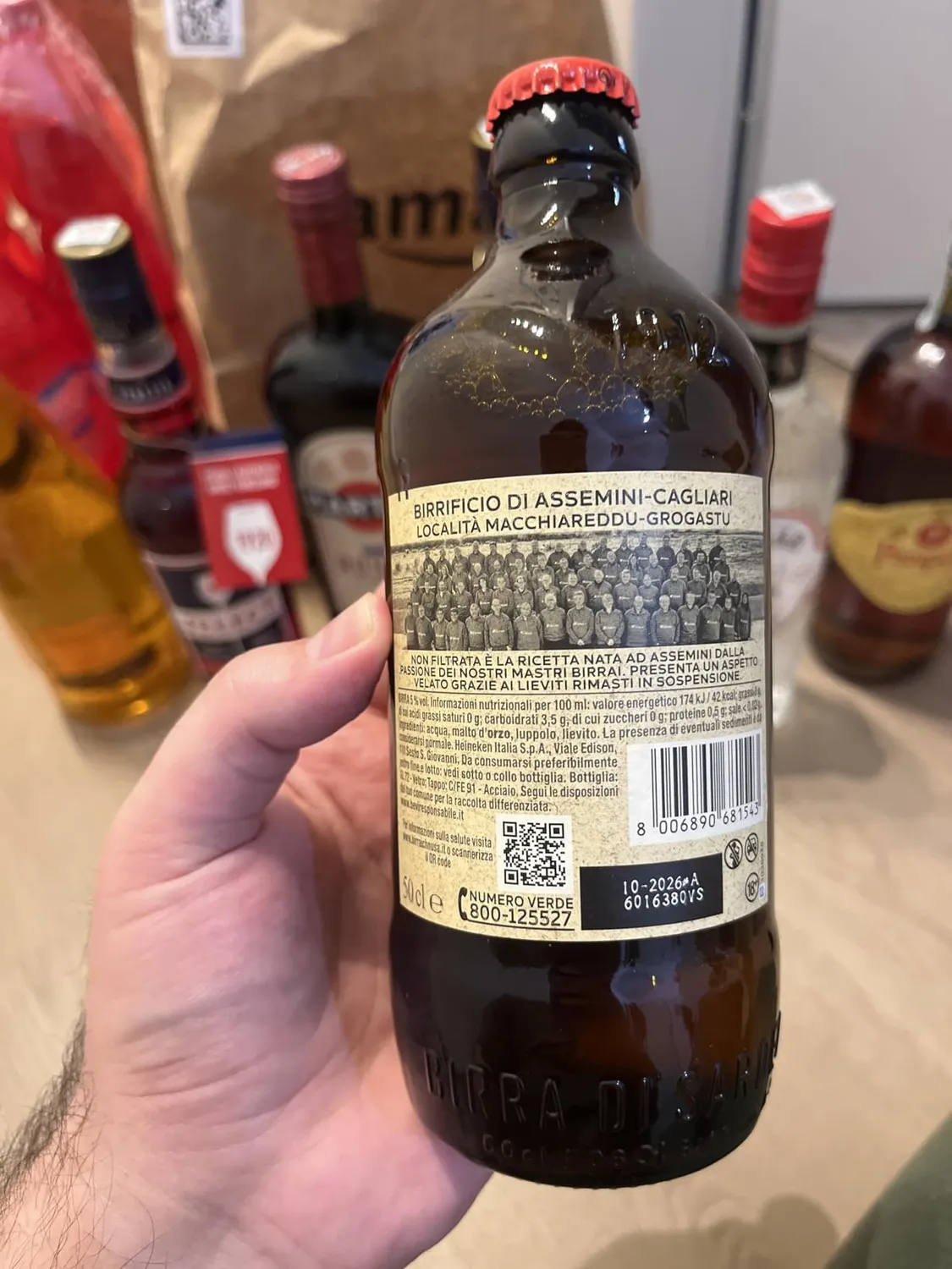 Ichnusa Non Filtrata Birra 500ml Puro Malto