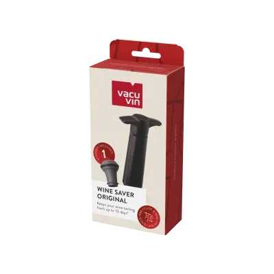 Vacuvin Original pompa salvavino nero 1 tappo sottovuoto