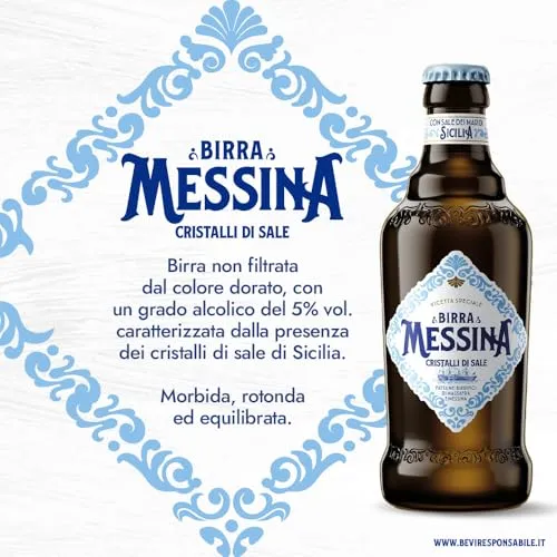 Messina Cristalli di Sale lager 15 bottiglie da 50 cl