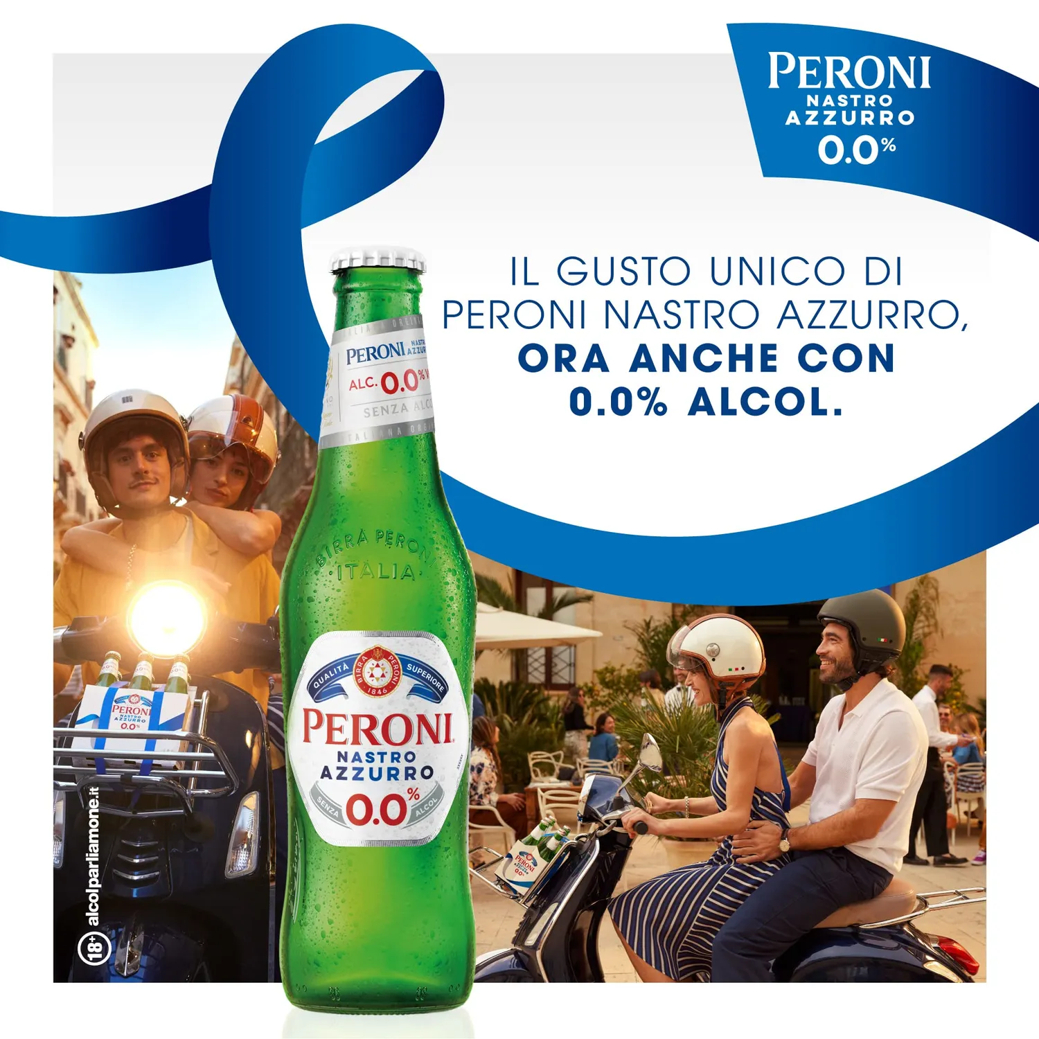 Peroni Nastro Azzurro 0.0 Birra Analcolica Secca
