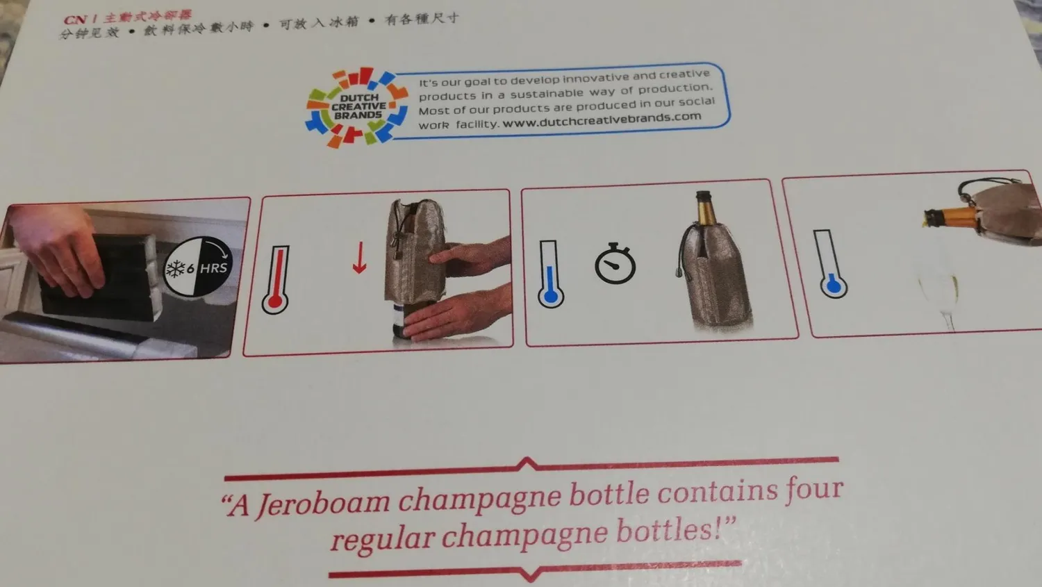 Vacuvin Champagne Cooler manicotto refrigerante